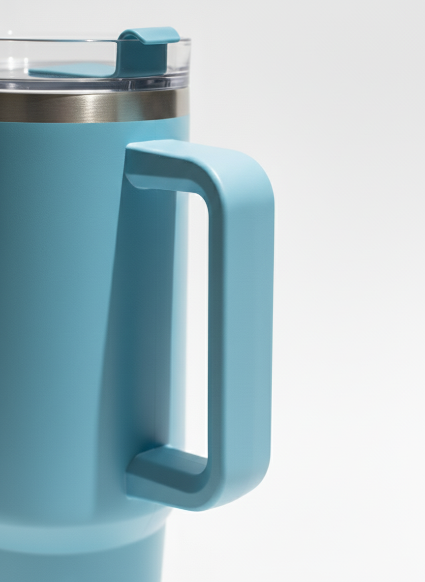 Aqua Sky Blue Customizable Tumbler