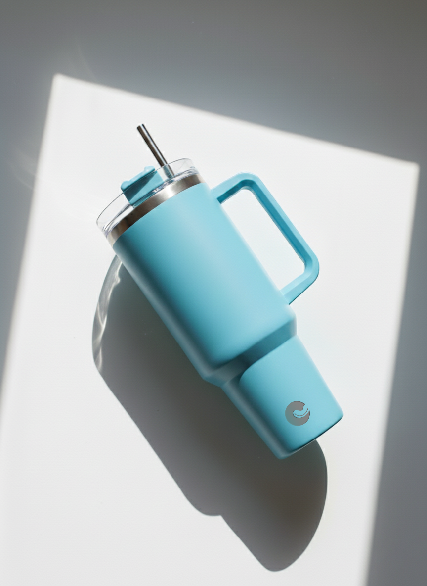 Aqua Sky Blue Tumbler